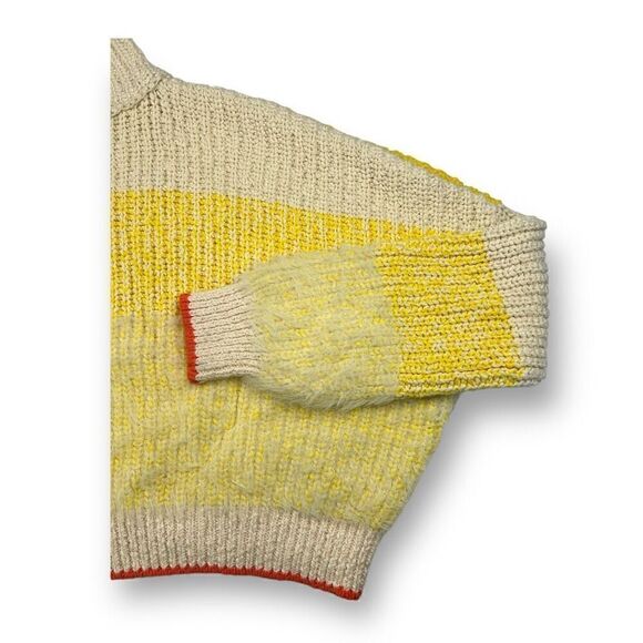 Free People Sunbrite Oversized Striped Sweater Size Medium - Picture 2 of 7